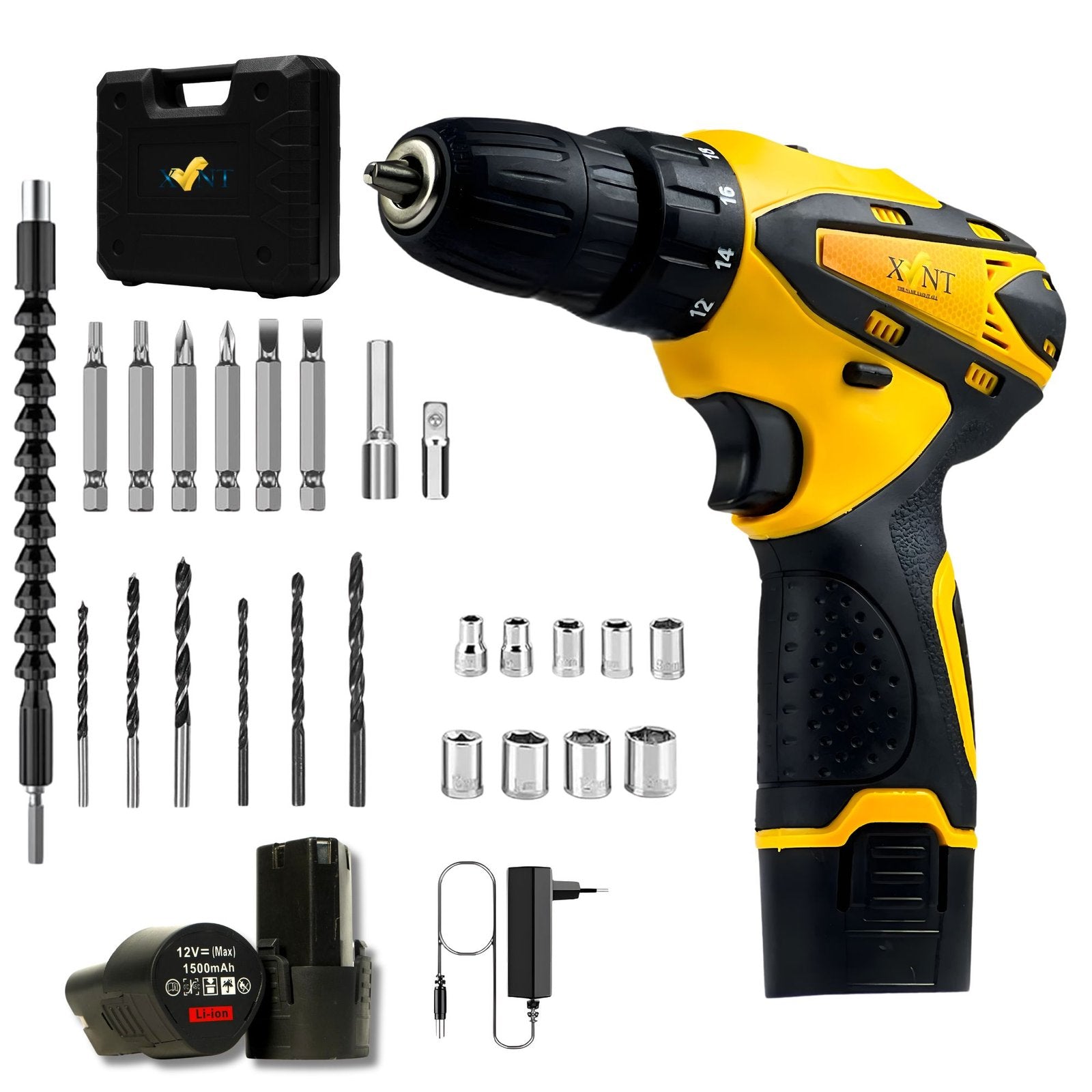 XLNT 12V Cordless Drill Kit – XTCDS126