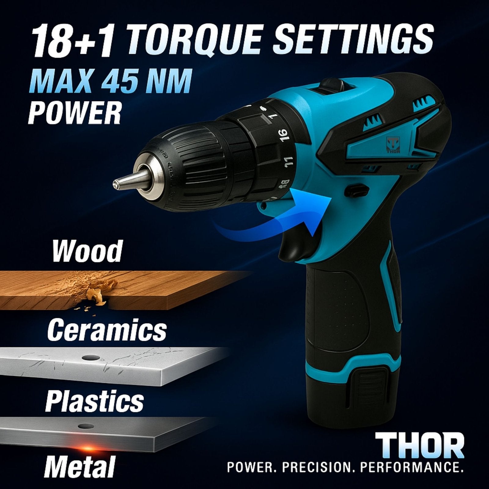THOR 12V Cordless Drill Machine – THCD 12
