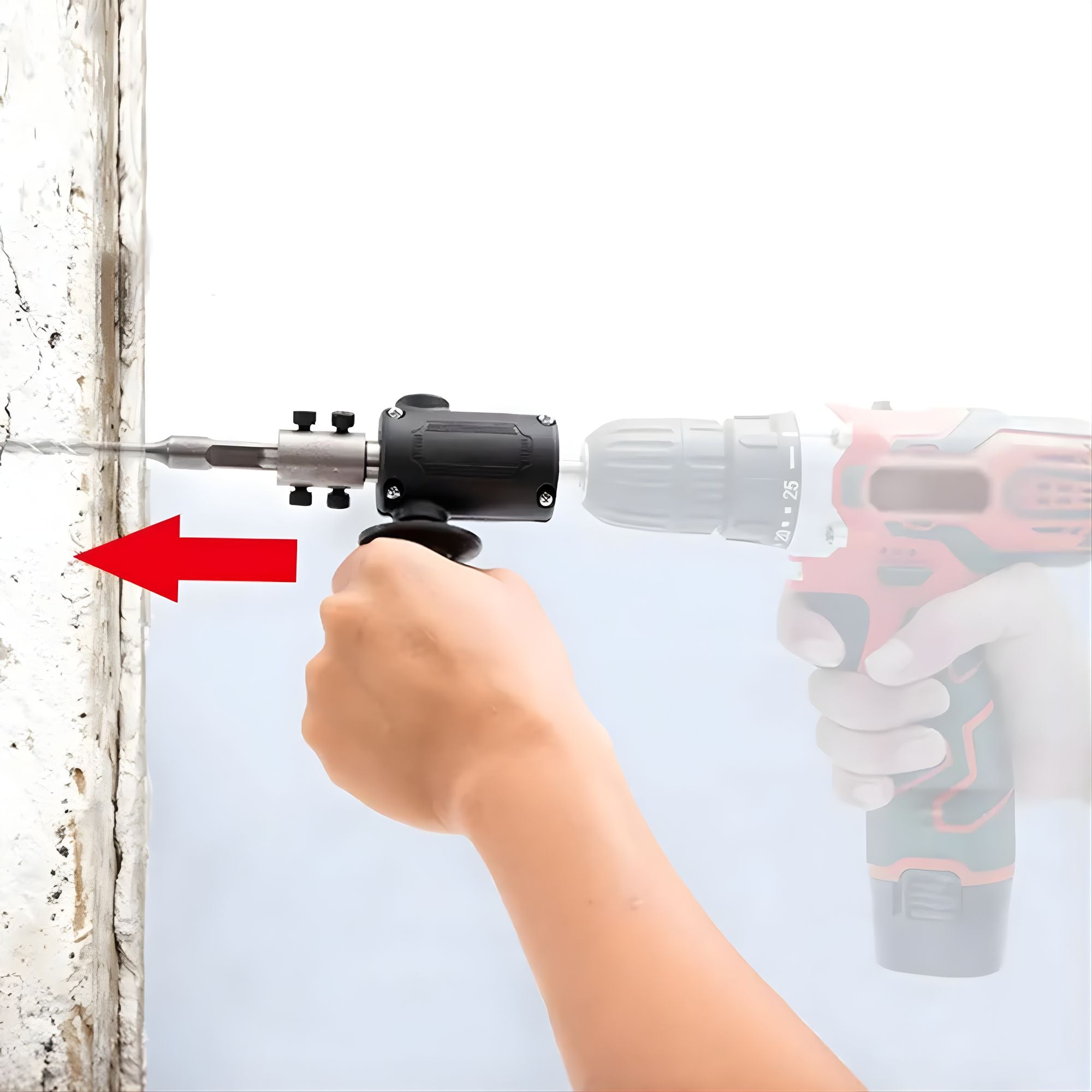 Electric Drill to Electric Hammer Attachment B-Type Rotary Joint - Universal Converter for Impact Applications