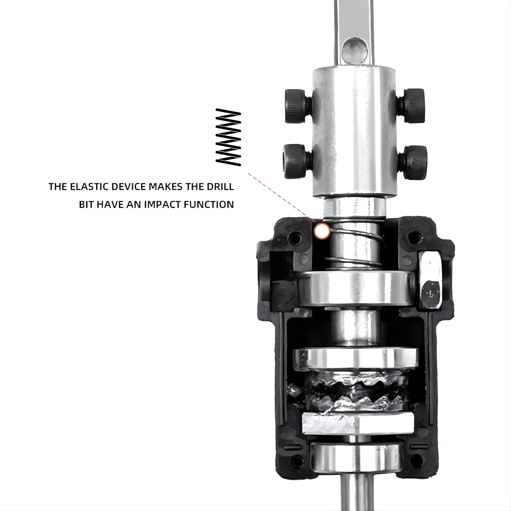 Electric Drill to Electric Hammer Attachment B-Type Rotary Joint - Universal Converter for Impact Applications