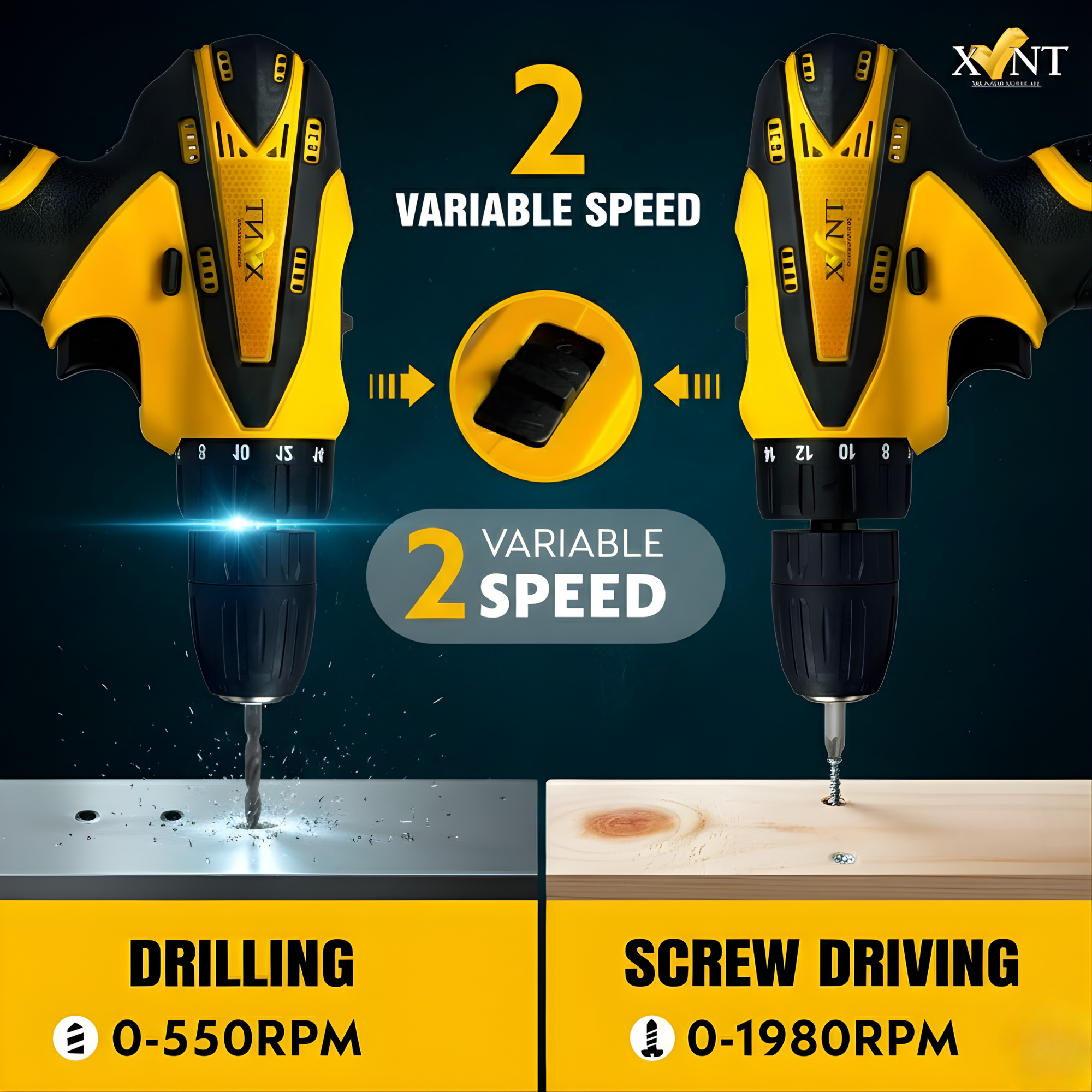 XLNT 12V Cordless Drill Kit – XTCDS126