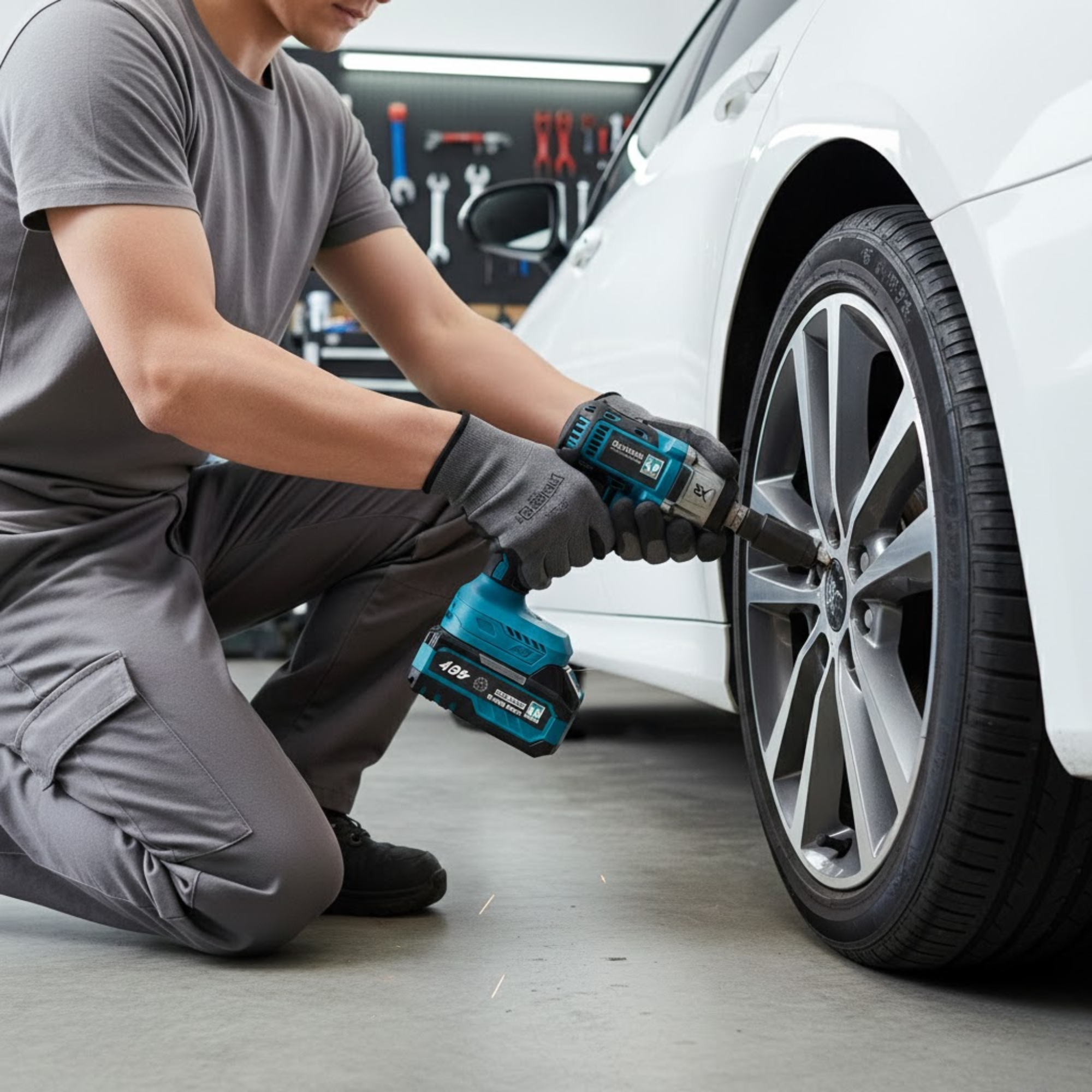 THOR 48V Brushless Cordless Impact Wrench THCIWK52 | 450Nm Torque, 4-in-1, 1/2" Drive, Dual 5Ah Battery, Socket Set, Drill Bits & BMC Case