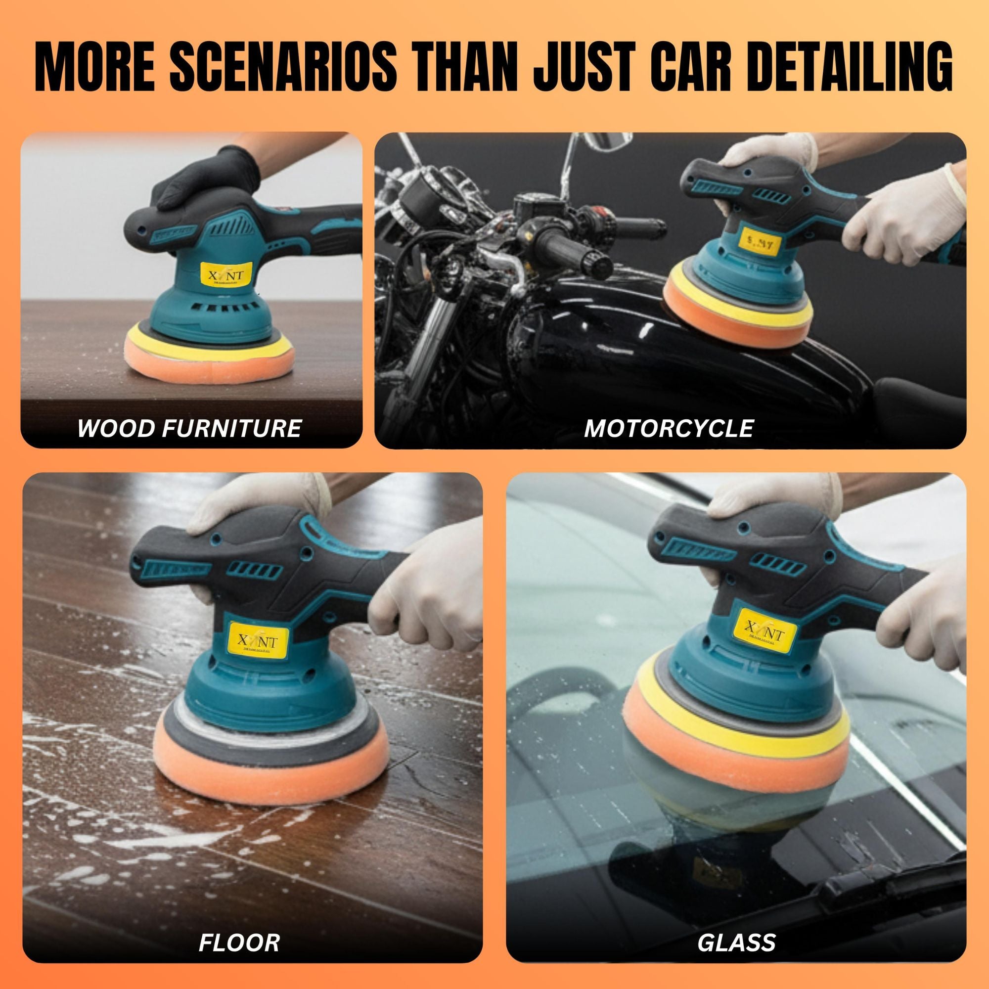 XLNT Cordless Polisher 2500–5000 RPM, XTCP 185