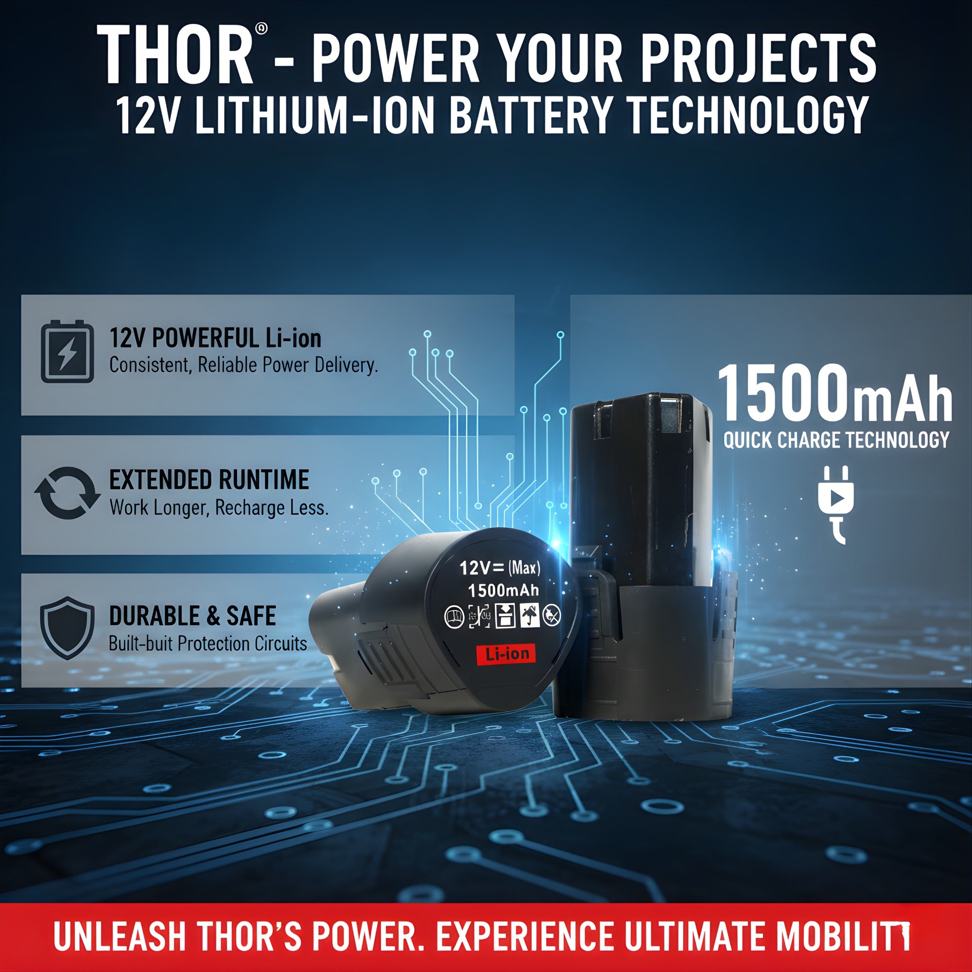 THOR 12V Drill Tool Kit – THCDK27