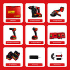 XLNT 4-Tool Cordless Power Tool Combo Kit – XTCOM 1384