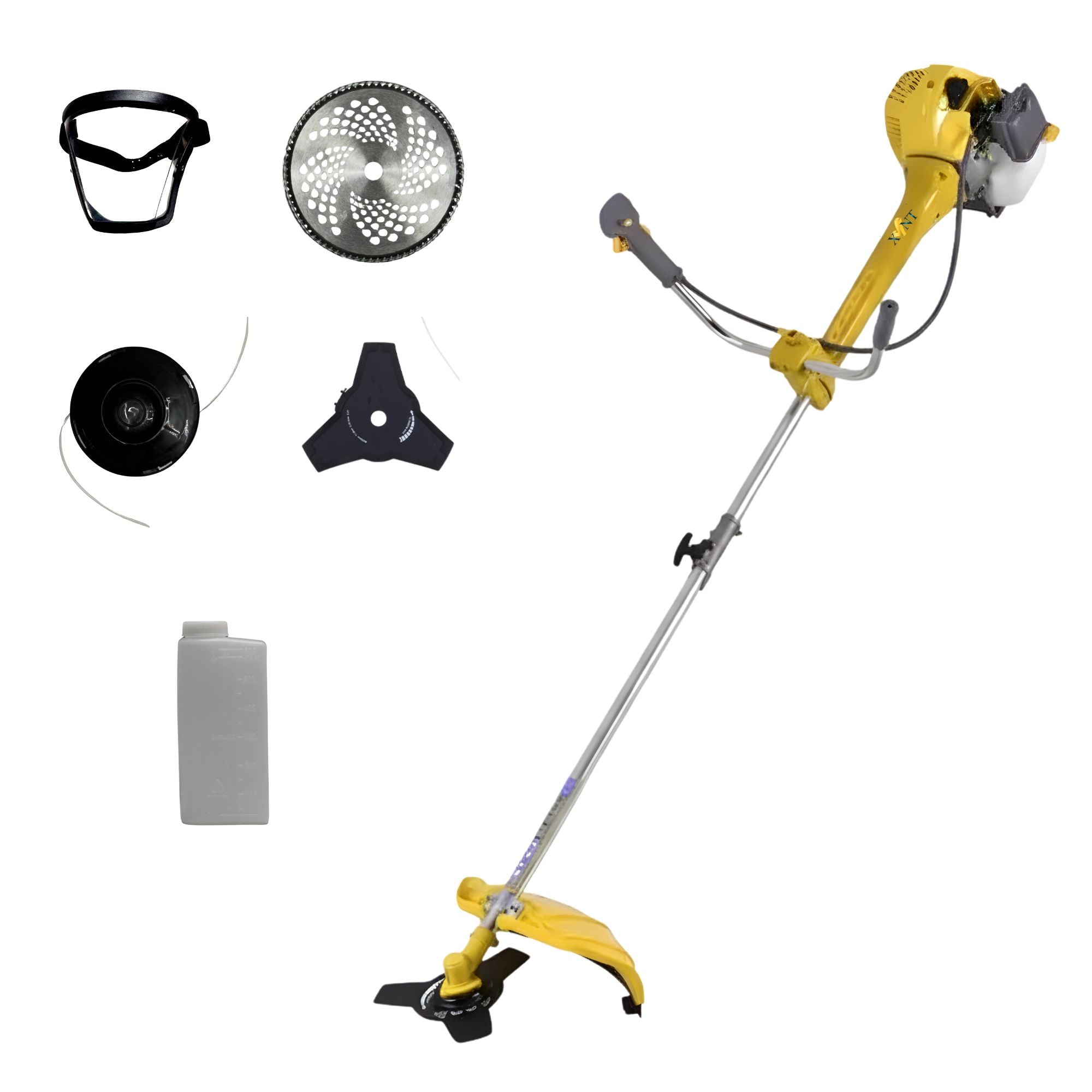 XLNT 62CC Brush Cutter XTBC-13-62 - 2-Stroke High-Capacity Brush Cutter for Tough Outdoor Work