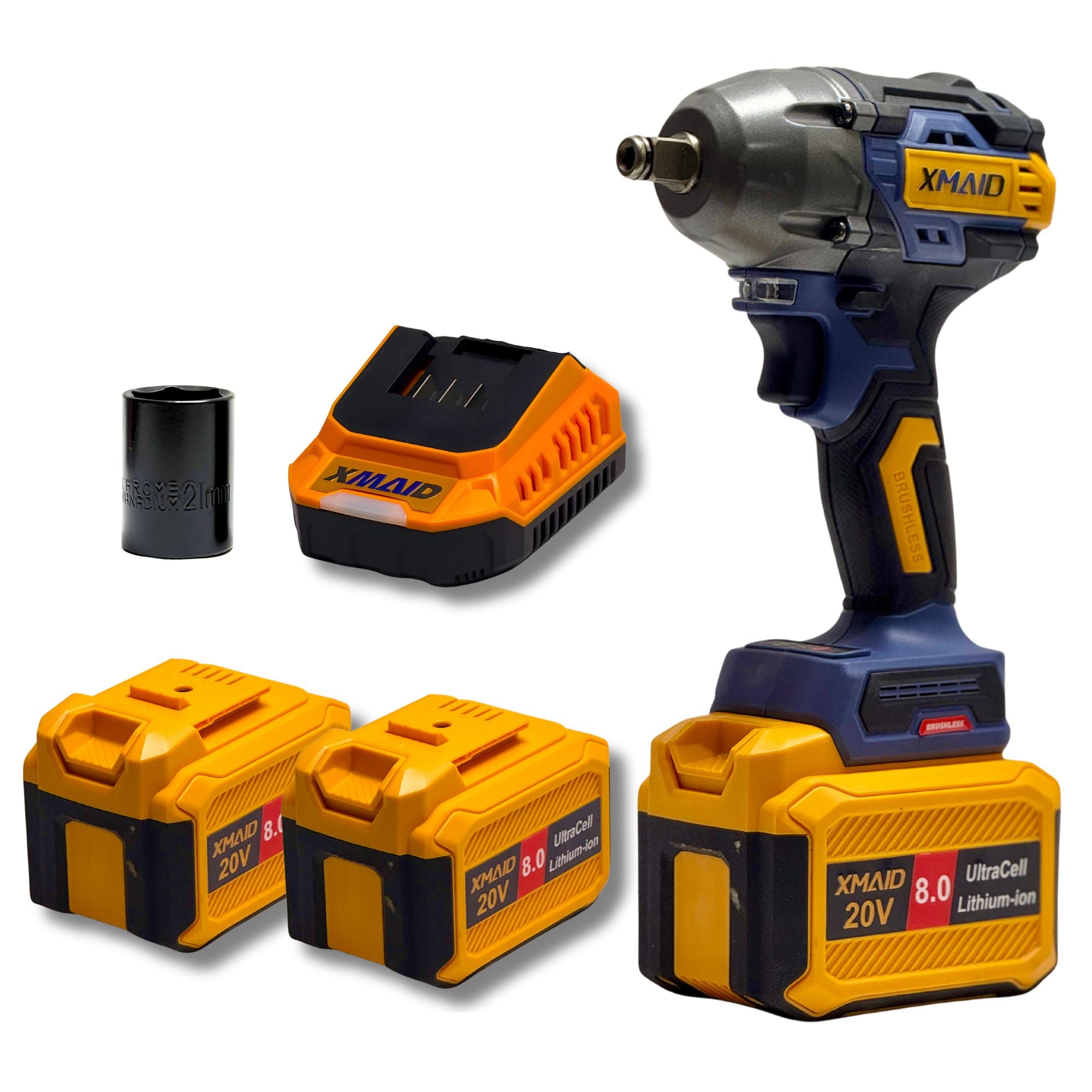 XMAID 20V Cordless Impact Wrench -  XMCIW 400-2