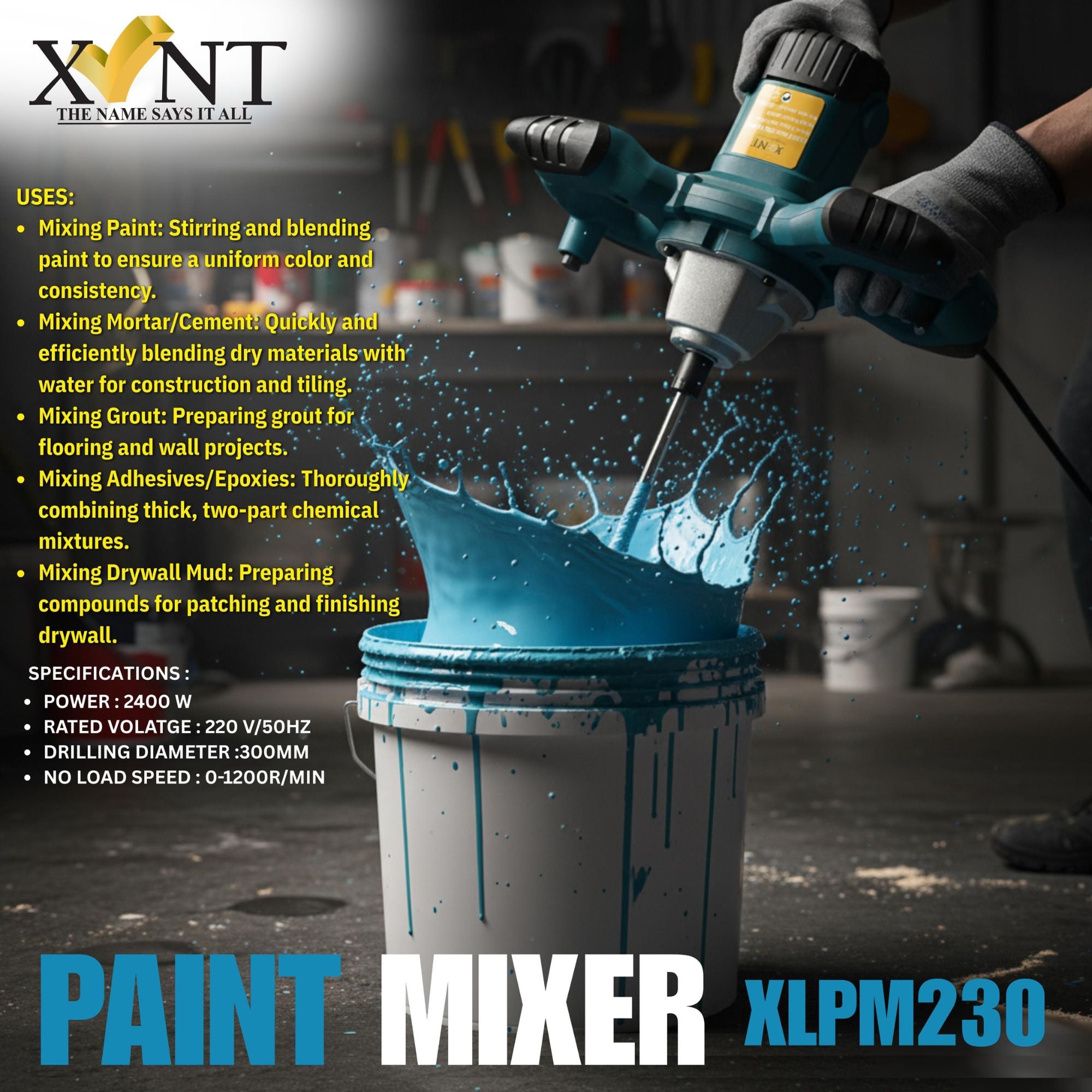 XLNT Paint Mixer PLM 2400W – XLPM230