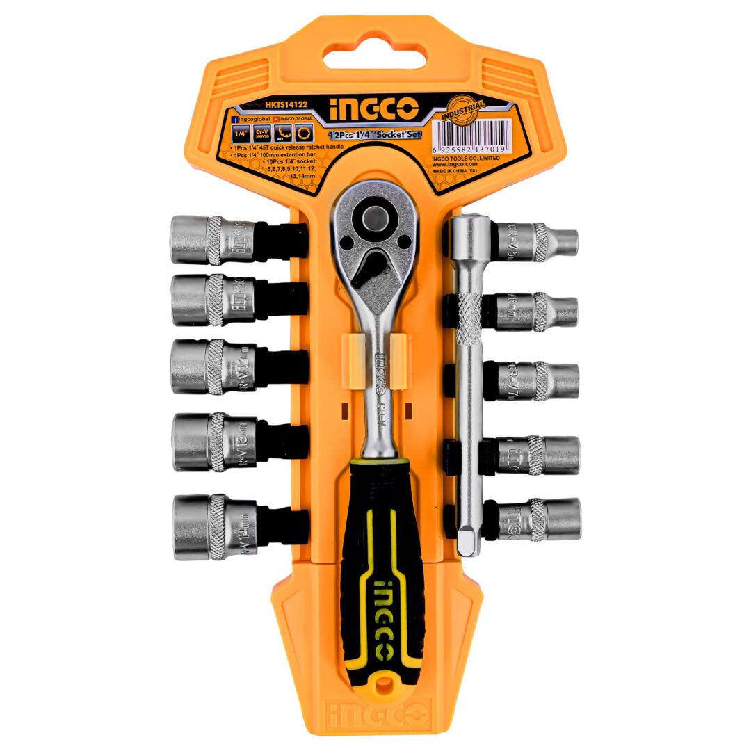 INGCO 12 PCS 1/4 SOCKET SET(HKTS14122)