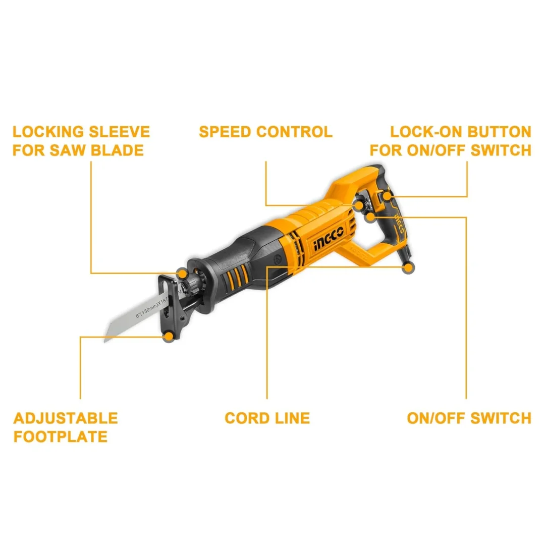 INGCO RECIPROCATING SAW (RS8008) - Image 3