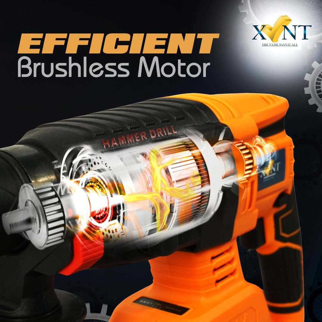 XLNT CORDLESS ROTARY HAMMER 900W (XTCRH 131) - Image 3