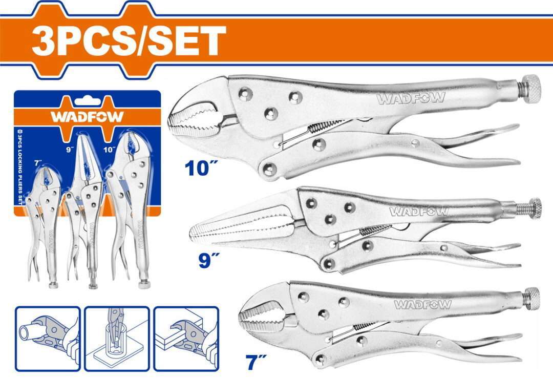 WADFOW 3 PCS LOCKING PLIERS SET (WLP5703) - Image 2