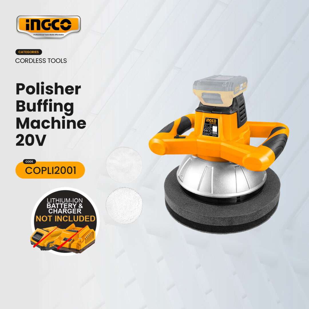 INGCO CORDLESS POLISHER 2500RPM (COPLI2001) - Image 2