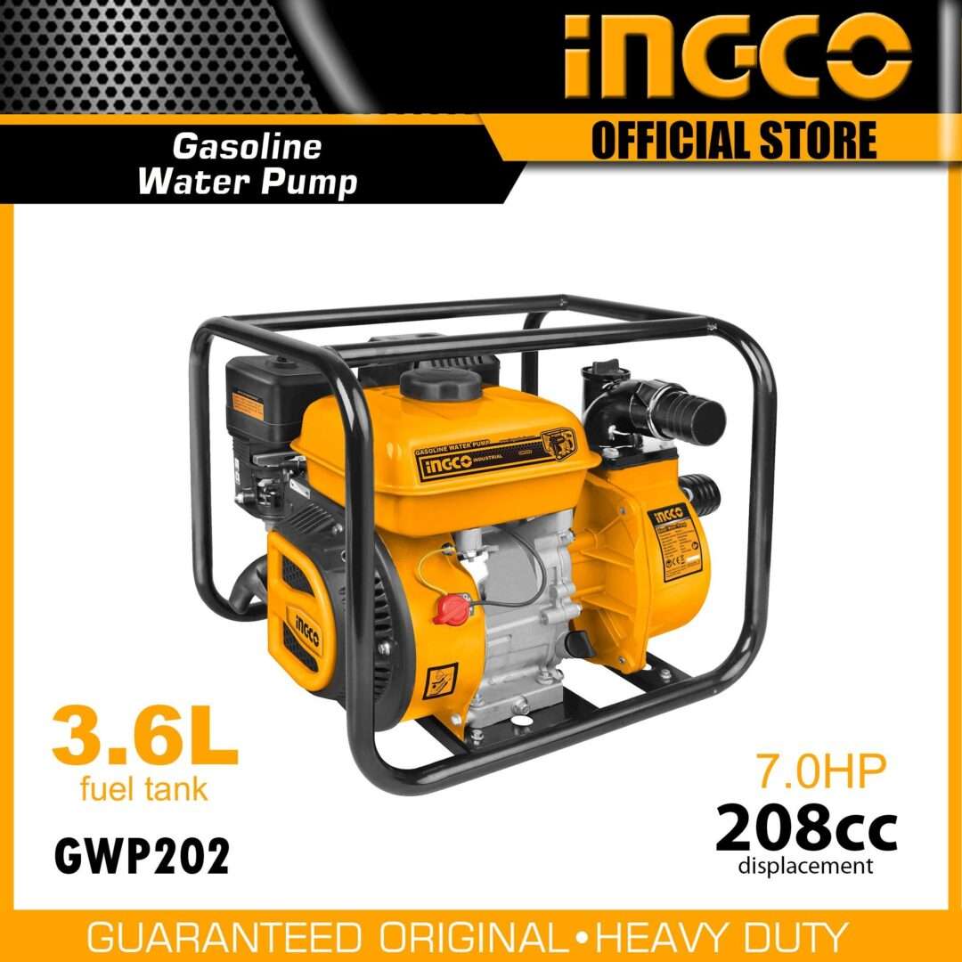 INGCO GASOLINE WATER PUMP 2" (GWP202) - Image 2