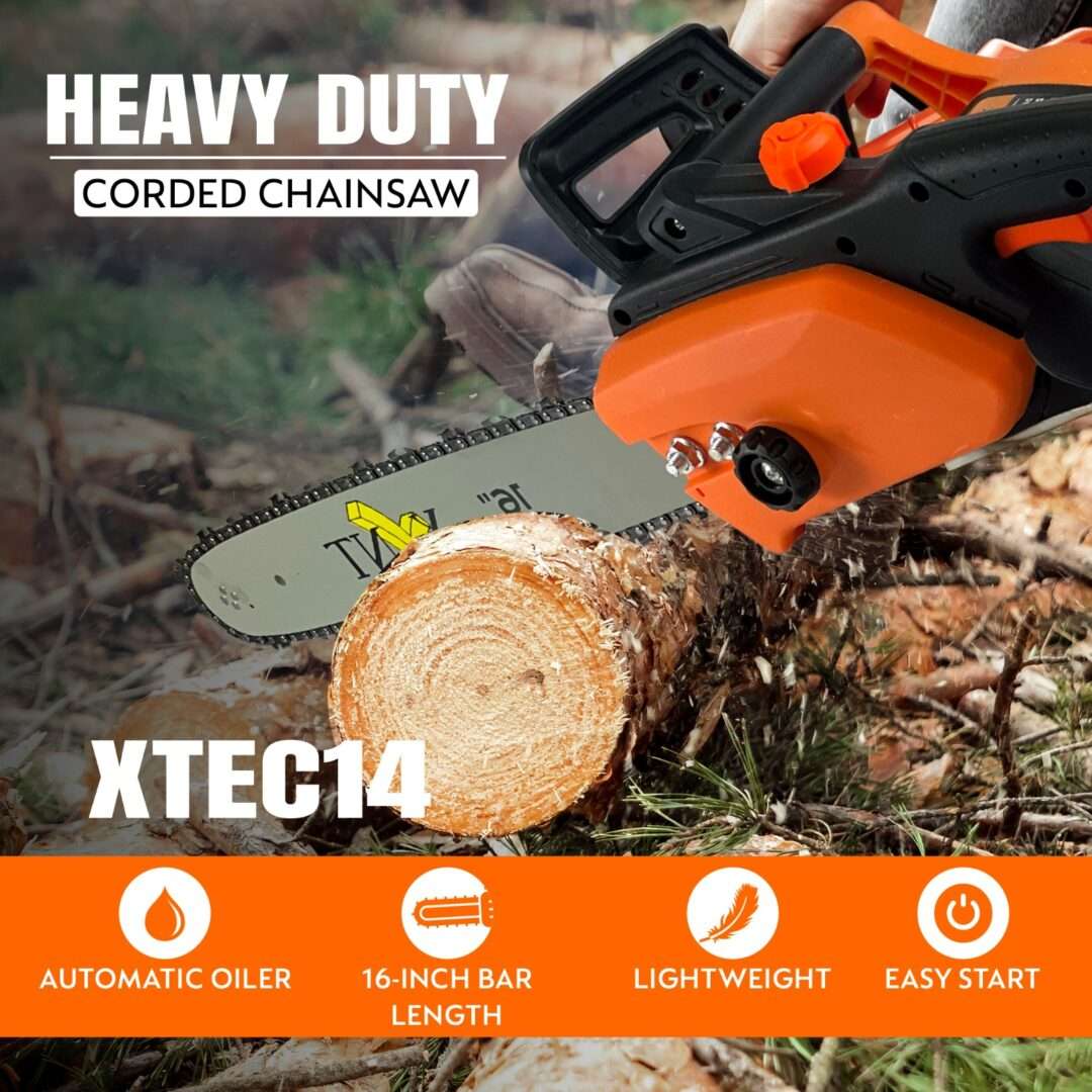XLNT ELECTRIC CHAINSAW X9 SPEED 4800RPM 16" POWER 2400W XTEC 14 - Image 8
