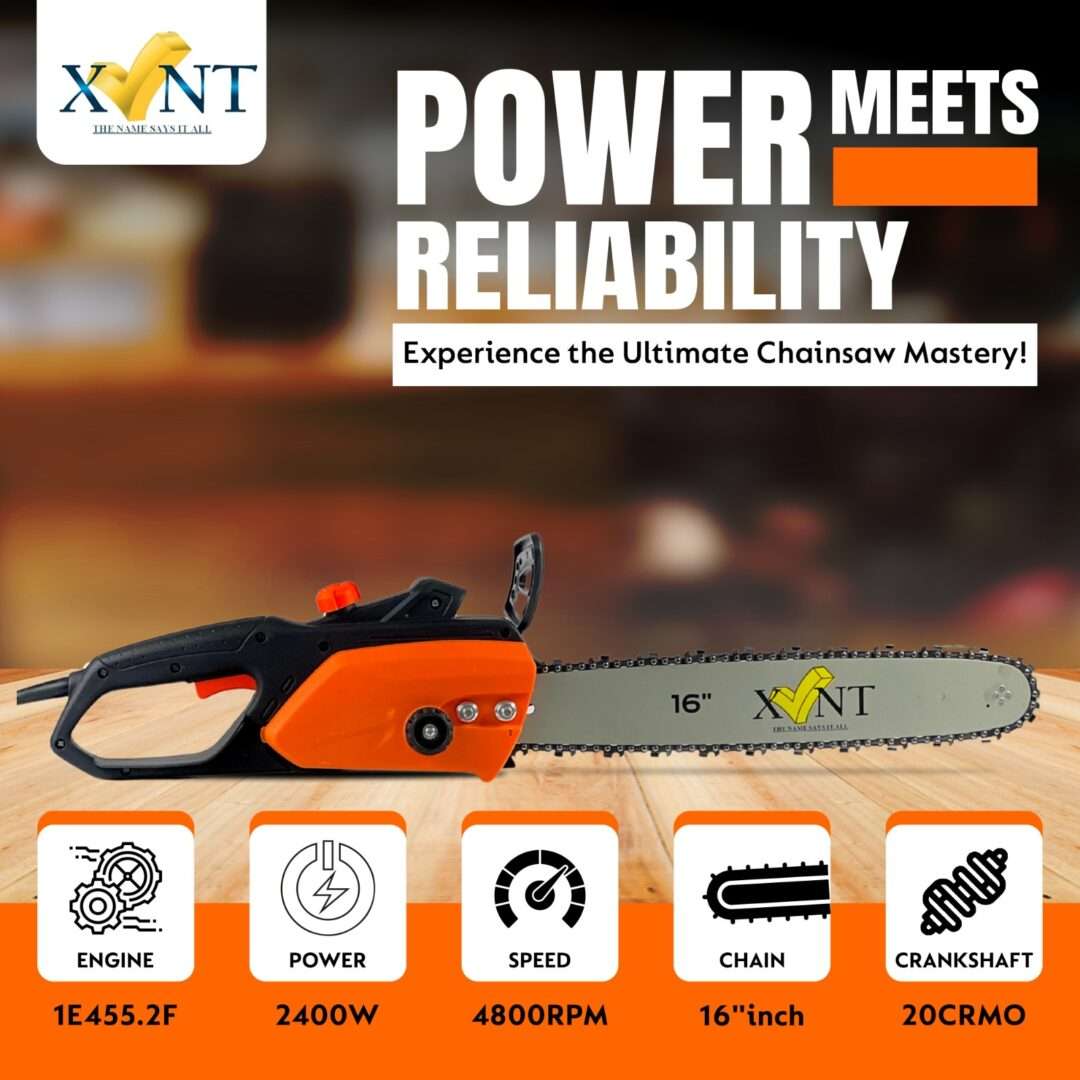XLNT ELECTRIC CHAINSAW X9 SPEED 4800RPM 16" POWER 2400W XTEC 14 - Image 3