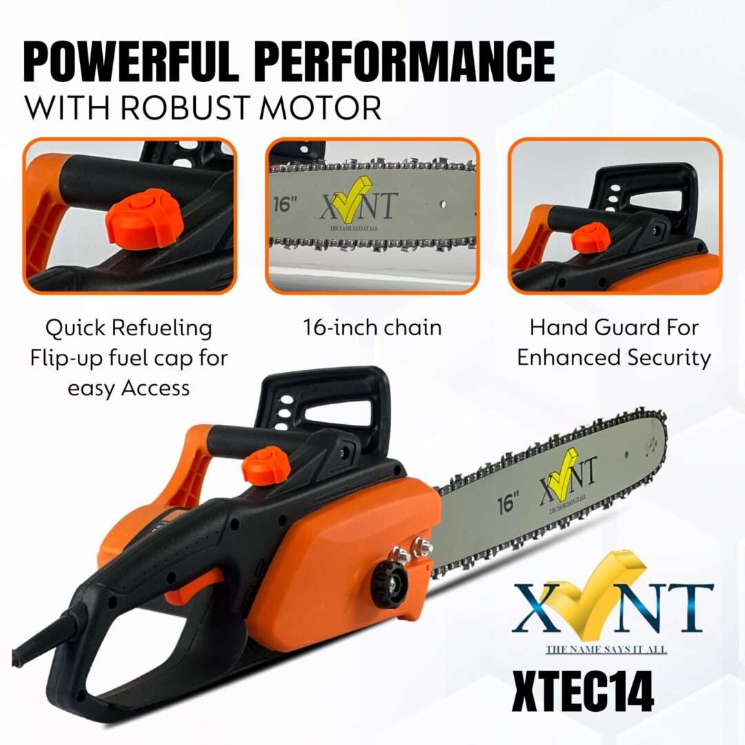 XLNT ELECTRIC CHAINSAW X9 SPEED 4800RPM 16" POWER 2400W XTEC 14 - Image 6