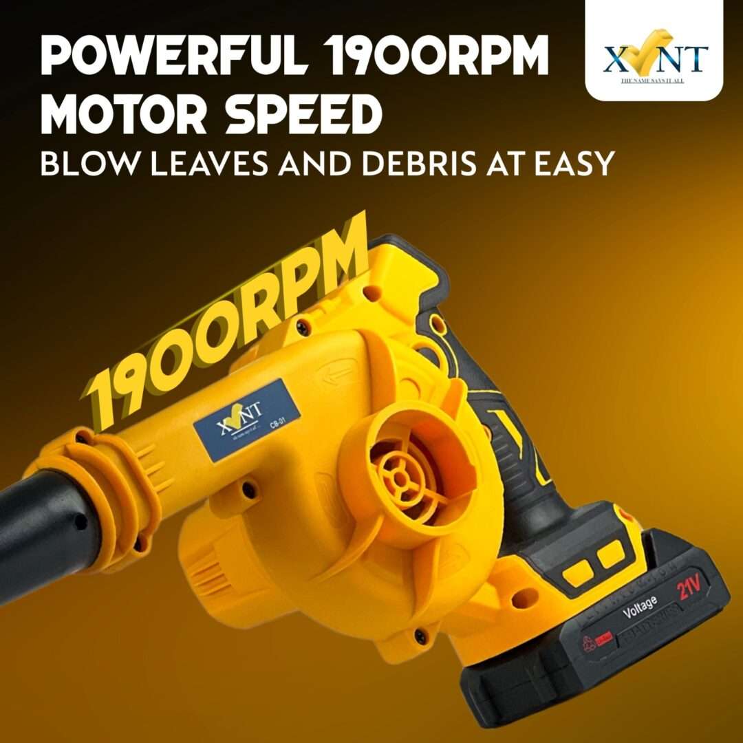 XLNT CORDLESS AIR BLOWER 700W , NO LOAD SPEED 1900RPM , WIND VOLUME 2.8M , XTCC 133 - Image 2