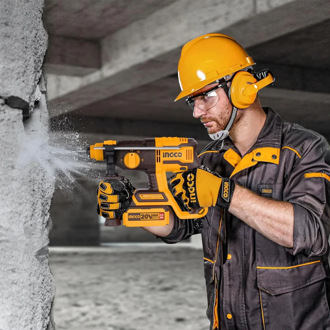 INGCO CORDLES ROTARY HAMMER CRHLI20208 - Image 5