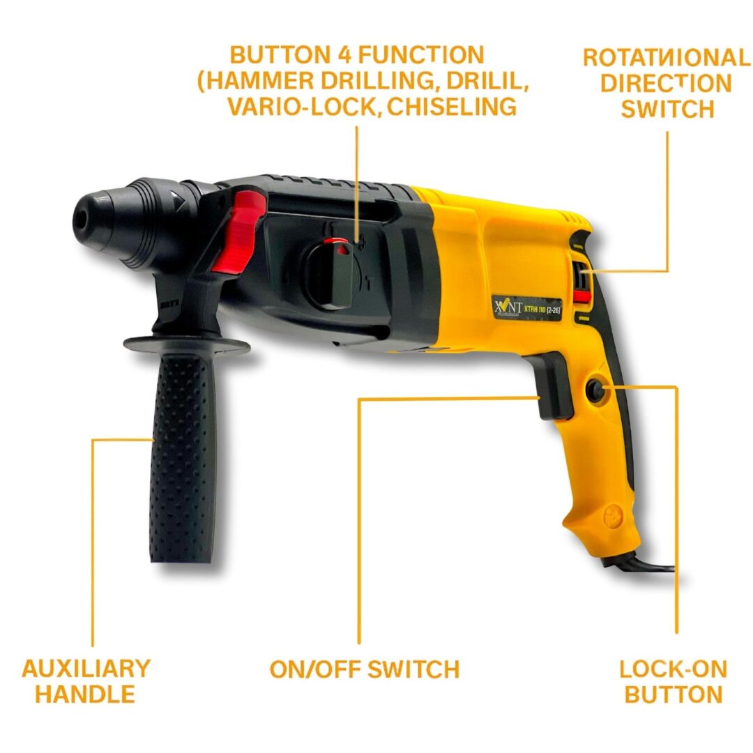XLNT ELECTRIC ROTARY HAMMER 1500W, XTRH 110 (2-26) - Image 3