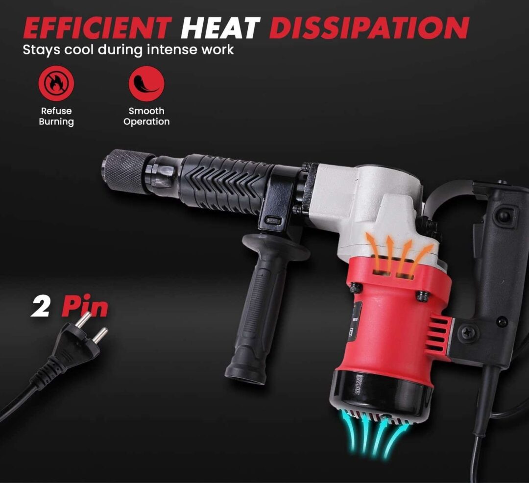 XLNT DEMOLITION HAMMER WITH HEX 1500W 7 KG, XL-MC-0811 - Image 5