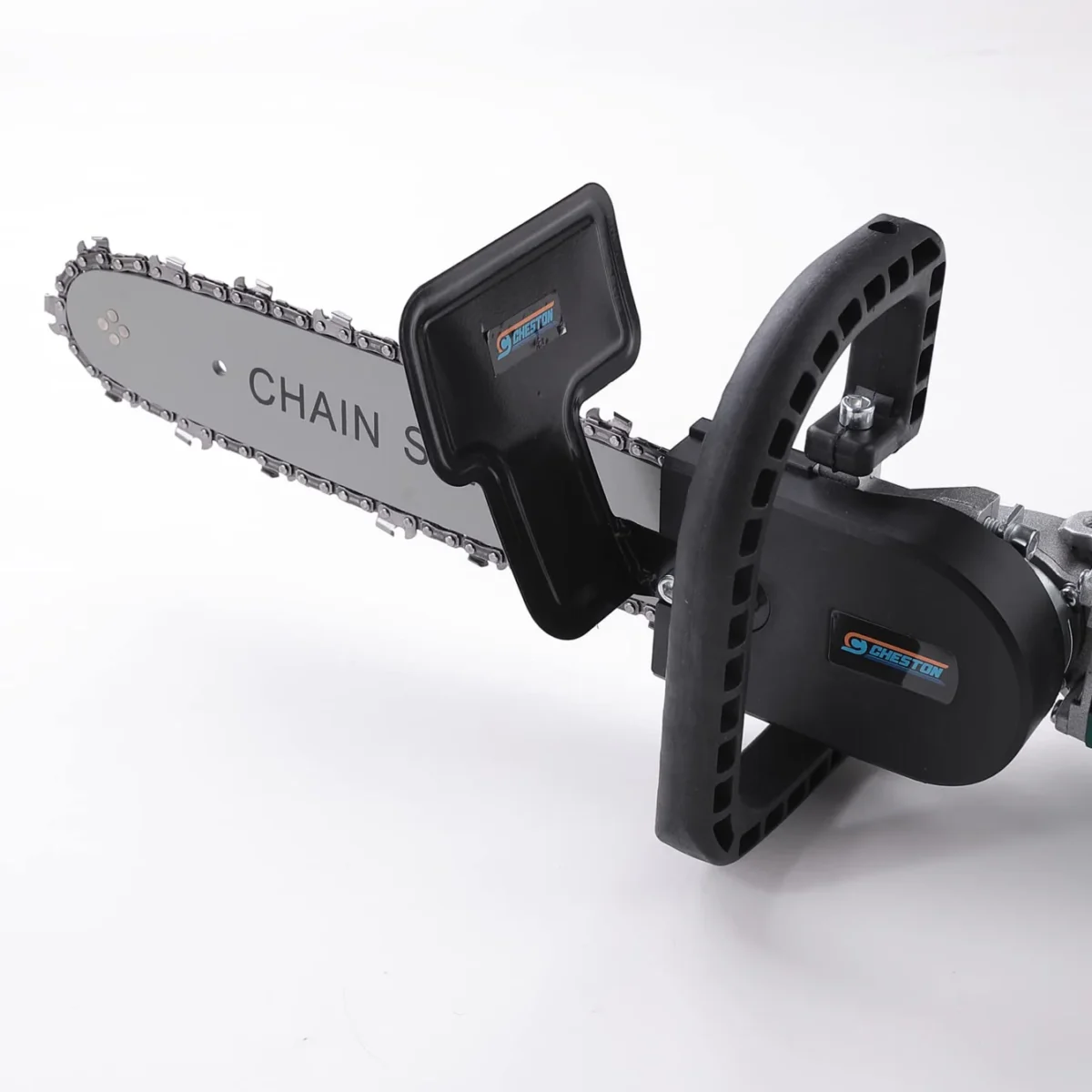 ATTACHMENT OF ANGLE GRINDER TO MINI CHAINSAW 12″