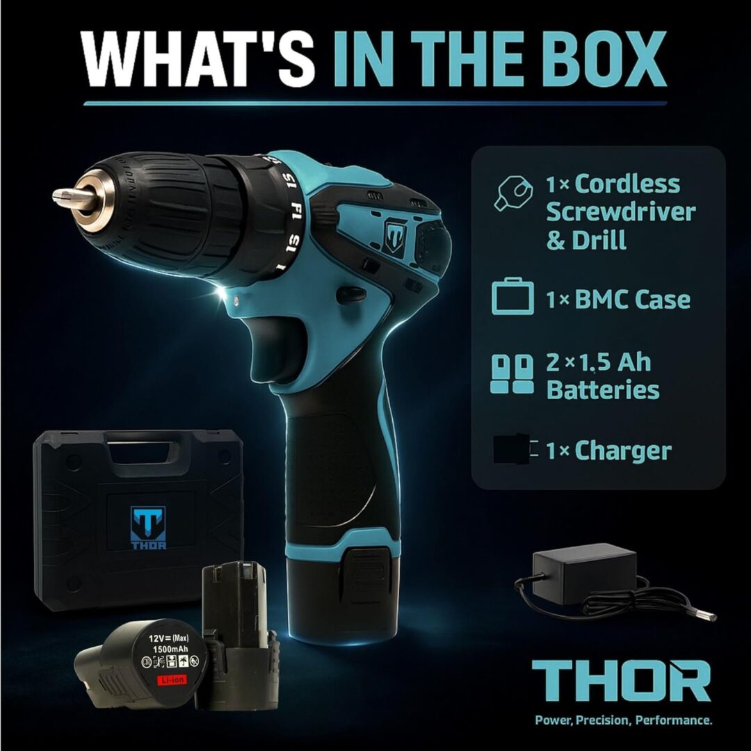 THOR CORDLESS DRILL, THCD 12 - Image 5