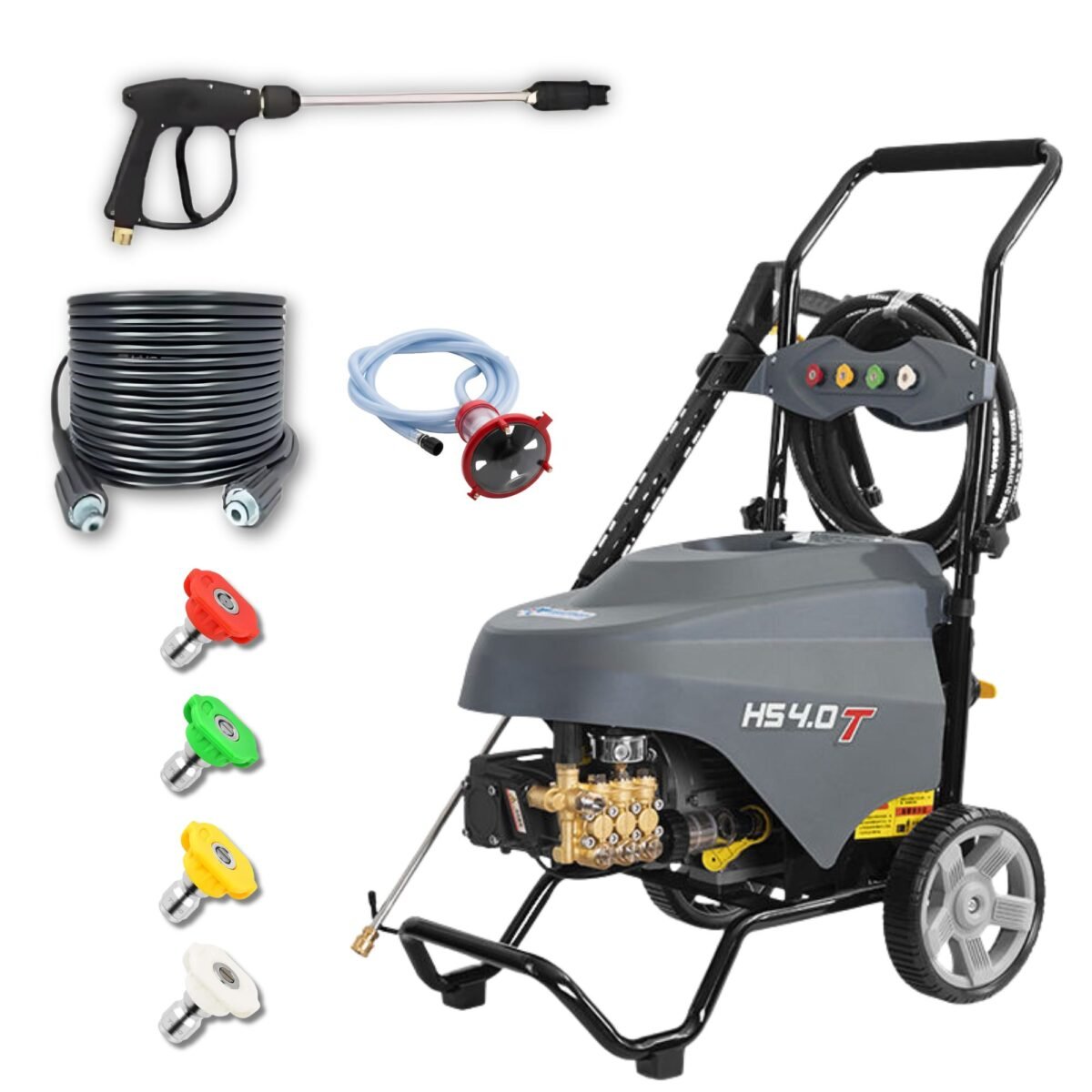 XLNT HIGH PRESSURE WASHER 4000W MOTOR 200 BAR, HS4.0T