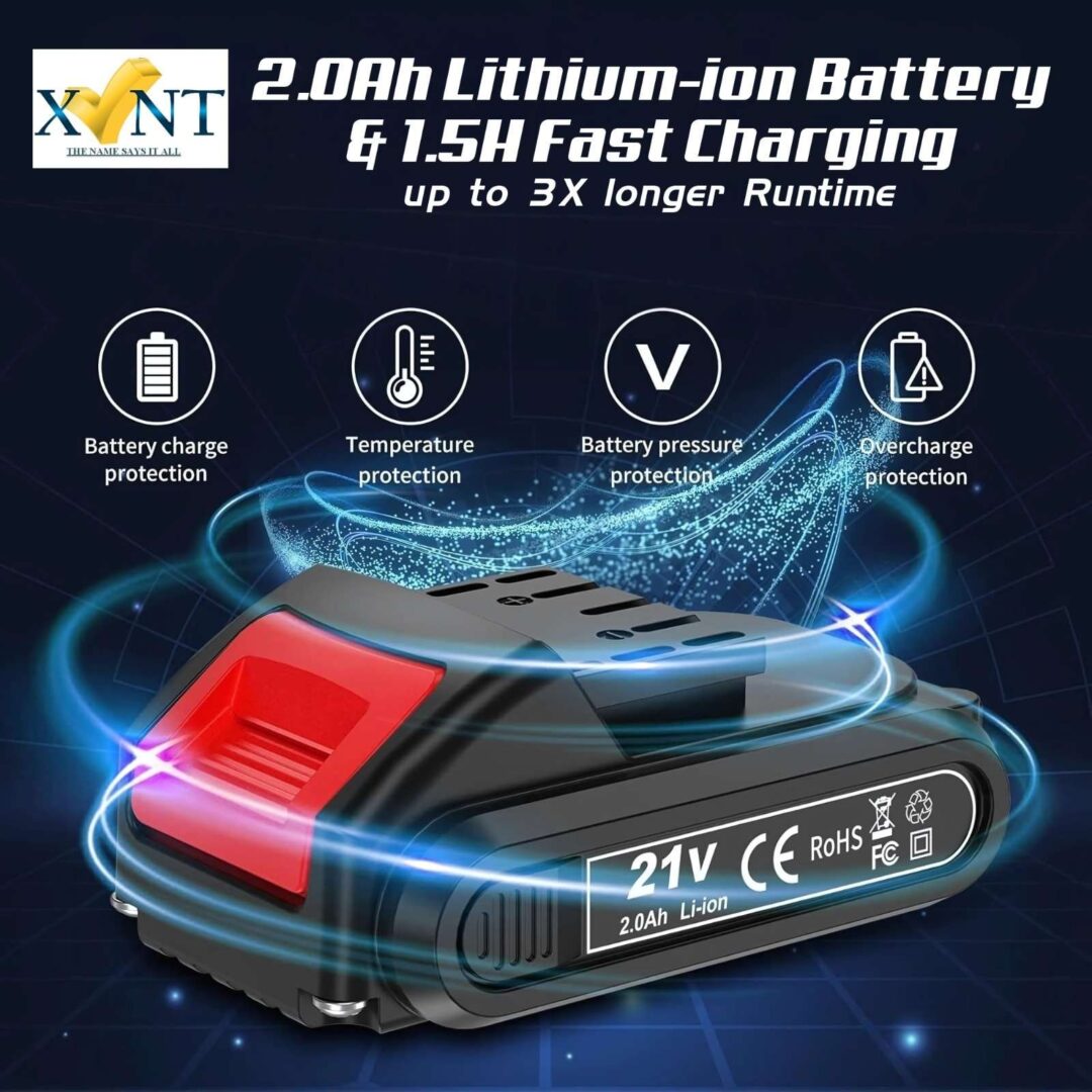 XLNT CORDLESS DRILL 21V ,XTCDS-127 - Image 4