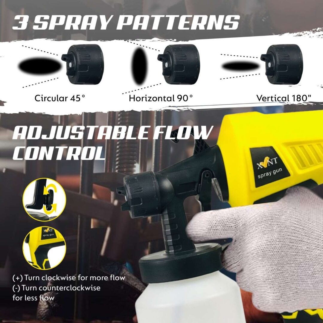 XLNT ELECTRIC PAINT SPRAY GUN  500W, XTESG 90 - Image 7