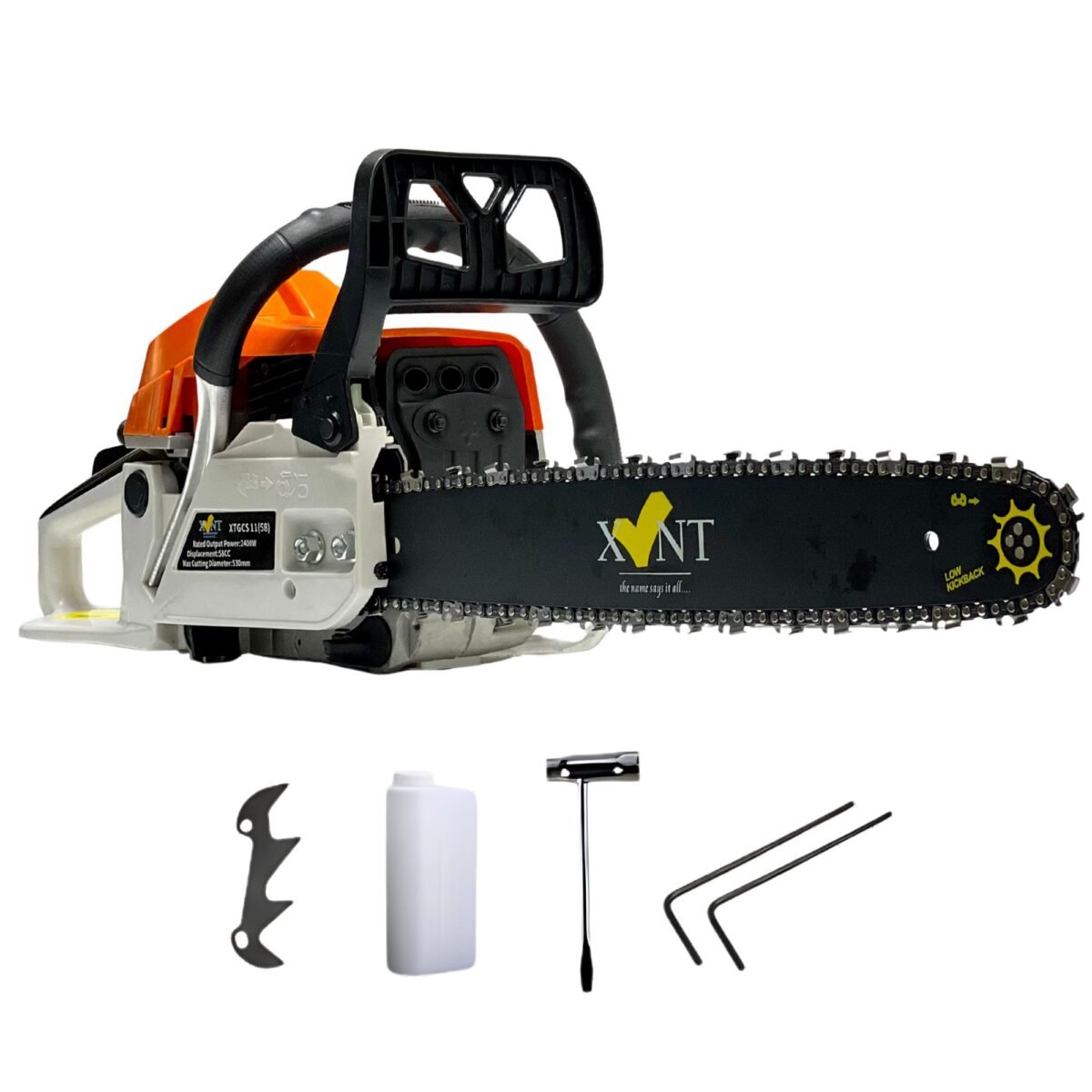 XLNT  GASOLINE CHAINSAW 58CC/22″, XTGCS 11